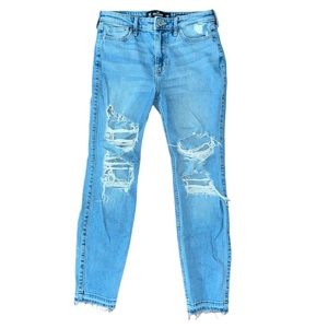 Hollister High Super Skinny Crop Vintage Stretch Jeans